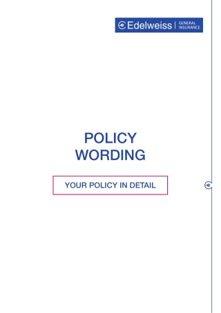Personal Accident Cover By Edelweiss General Insurance