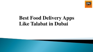 Best food delivery applike talabat