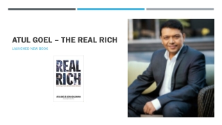 Atul Goel Ganga Launched his First Book - Real Rich