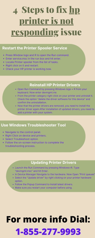 5  Steps to fix hp printer is not responding issue