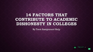 14 Factors That Contribute to Academic Dishonesty In