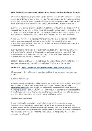 Why Is the Development of Mobile Apps Important for Business Growth_ - Google Docs