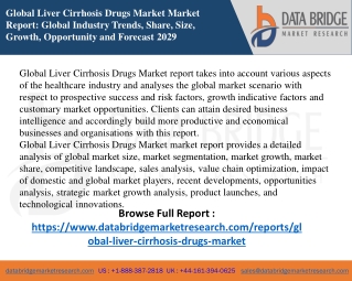 Global Liver Cirrhosis Drugs Market