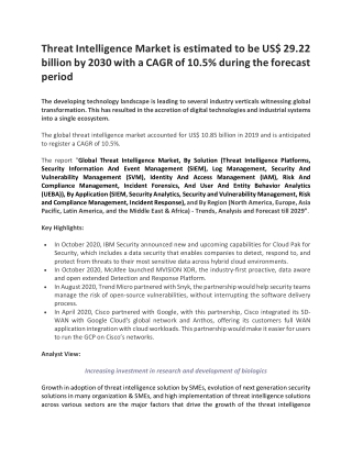 Threat Intelligence Market pdf