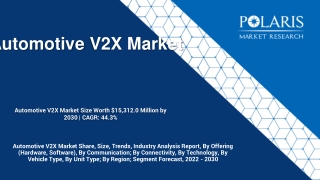 Automotive V2X Market Share, Size, Trends, Industry Analysis Report, 2030