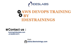 AWS Devops Training  ppt