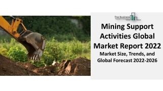 Mining Support Activities Market 2022 Industry Growth, Size, Share, Segments