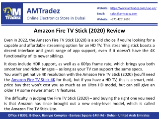 Amazon Fire TV Stick (2020) Review - AMTradez