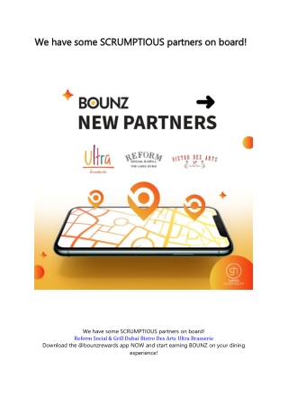 We have some SCRUMPTIOUS partners on board