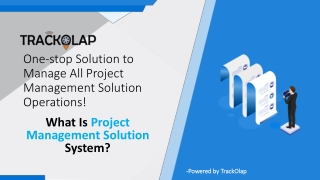 Project & Work Management Software - Trackolap