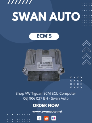 Shop VW Tiguan ECM ECU Computer 06J 906 027 BH - Swan Auto