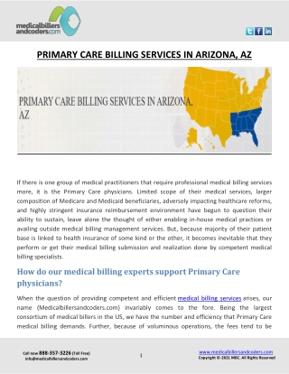 PRIMARY CARE BILLING SERVICES IN ARIZONA, AZ