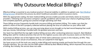 Best Medical Blling