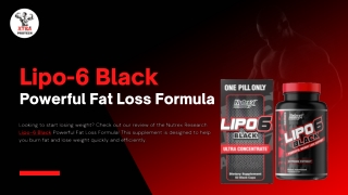 Nutrex Research Lipo-6 Black Powerful Fat Loss Formula