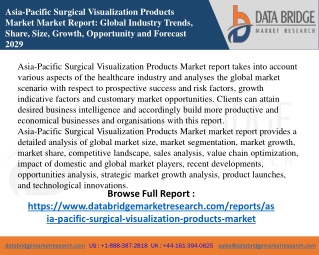 Asia-Pacific Surgical Visualization Products Market ppptt