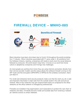 FIREWALL DEVICE – MNHO-085