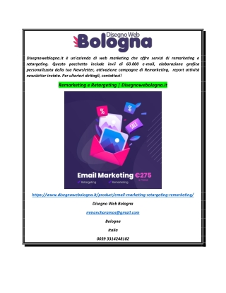 Remarketing e Retargeting  Disegnowebologna.it