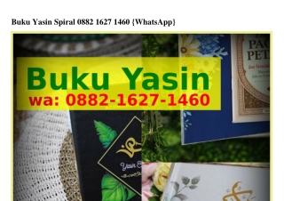 Buku Yasin Spiral Ô882·lᏮ27·lᏎᏮÔ[WhatsApp]