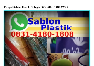 Tempat Sablon Plastik Di Jogja