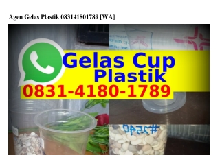 Agen Gelas Plastik Ö8౩l-ㄐl8Ö-l789[WA]