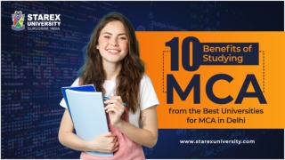 10 Benefits of Studying MCA from the Best Universities for MCA in Delhi