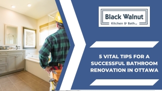 5 Vital Tips For a Successful Bathroom Renovation in Ottawa