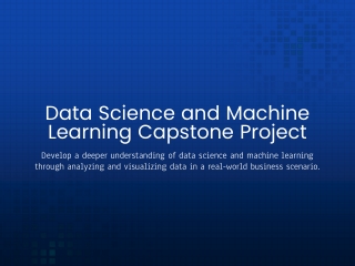 Data Science and Machine Learning Capstone Project
