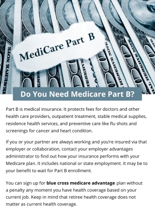 Do You Need Medicare Part B