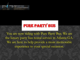 Party Bus Rentals Atlanta