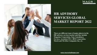 HR Advisory Services Global Market Report 2022