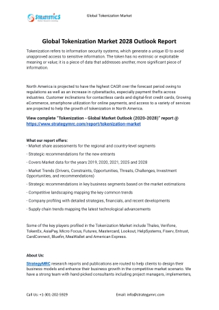 2021 Tokenization Industry Global Analysis Report