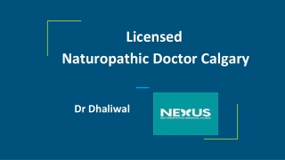 Licensed Naturopathic Doctor Calgary