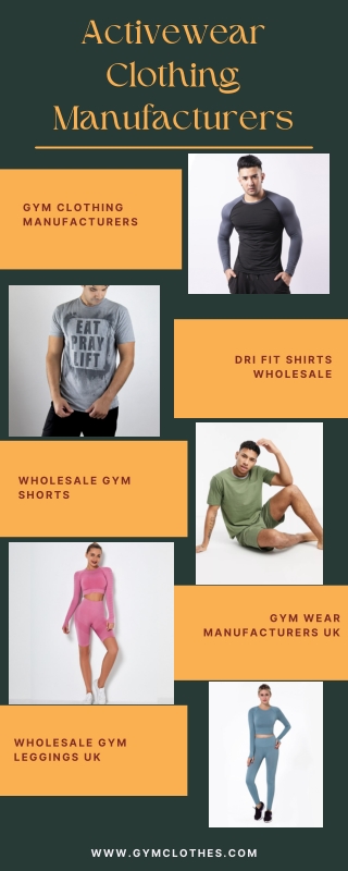 Popular Activewear Clothing Manufacturers