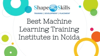 Topmost Machine Learning Training Institute in Noida
