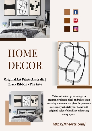 Original Art Prints Australia | Black Ribbon - The Arte
