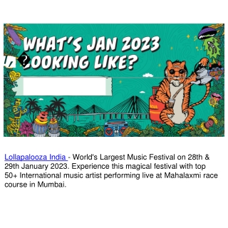 Lollapalooza India