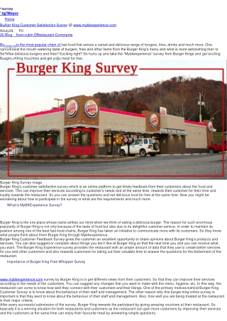 Mybkexperience-Survey-Participate-to-win-a-Burger-King-Free-Whopper