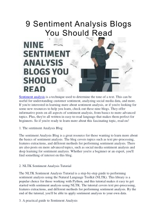 9 Sentiment Analysis Blogs You Should Read