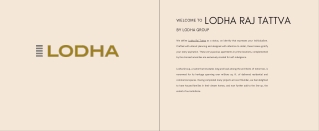 Lodha Raj Tattva Ghodbunder Road Thane West Brochure