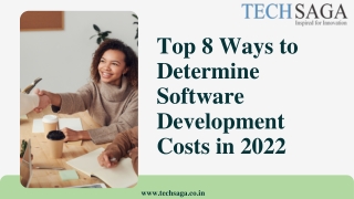 Top 8 Ways to Determine Software Development Costs in 2022 |Techsaga