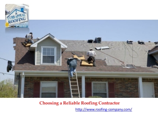 Choosing a Reliable Roofing Contractor