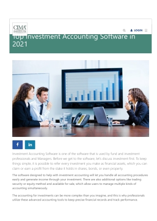 Top Investment Accounting Software in 2021