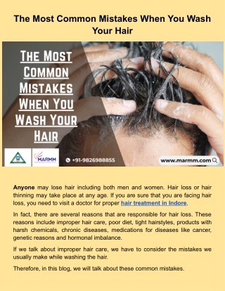 The Most Common Mistakes When You Wash Your Hair.docx