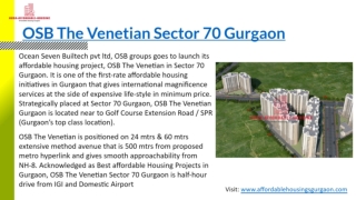 OSB The Venetian Sector 70 Gurgaon