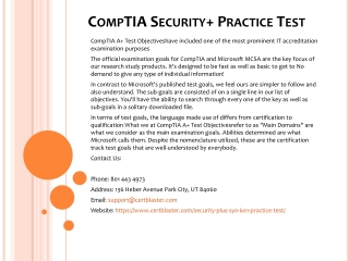 CompTIA Security  Practice Test