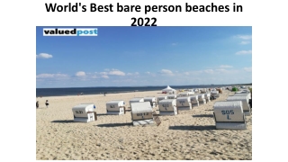World's Best bare person beaches in 2022