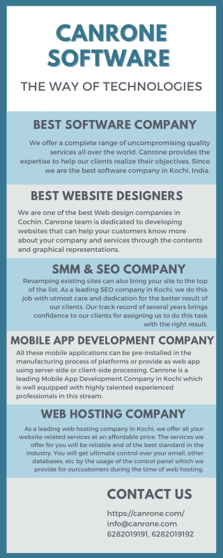 Canrone software the ecommerce website design company in India