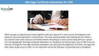 The Role of Marriage Certificate Attestation for UAE Migration!