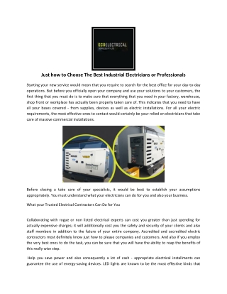 Electric Vehicle chargers Clayton | Eco Electrical Services