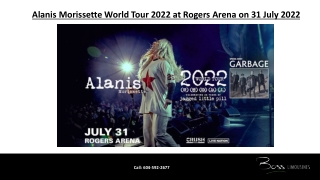 Alanis Morissette World Tour 2022 at Rogers Arena on 31 July 2022